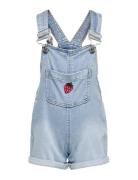 Kmglucy Berry Overall Shorts Dnm Blue Kids Only
