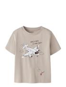 Nmmhuber Ss Nreg Top Box Beige Name It