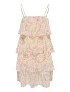 Kogasta Life Strap Layer Dress Wvn Pink Kids Only
