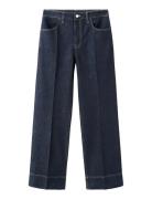 Straight-Leg Jeans With Seam Stitching Navy Mango