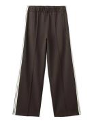 Contrast Stripe Straight Trousers Brown Mango
