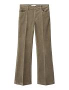 Corduroy Flared Jeans Khaki Mango