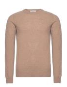 Lambswool Crew Neck Rws Beige Knowledge Cotton Apparel