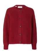 Slwlulu Ls Knit Short Cardigan Noos Red Selected