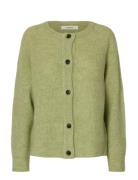 Slwlulu Ls Knit Short Cardigan Noos Green Selected