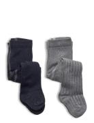 Stocking - Rib Grey Minymo