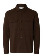Slmjackie Sweat Jacket Noos Brown Selected