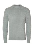 Slhryan Structure Crew Neck Grey Selected