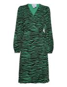 Evelyn Wrap Dress Patterned Minus