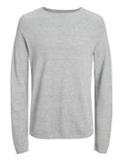 Jjehill Knit Crew Neck Noos Grey Jack & J S