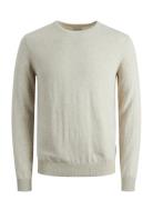 Jjeemil Knit Crew Neck Noos Beige Jack & J S