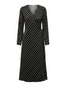 Onlthalia L/S Wrap Midi Dress Bf Ptm Black ONLY