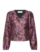 Slfpaula Pink Lavender Ls Top B Pink Selected
