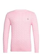 Classic Cable Knit Sweater Pink GANT
