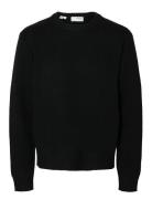 Slmcody Ls Knit Crew Neck Noos Black Selected