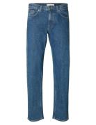 Slm196-Straight Ben Kori Jeans Noos Blue Selected