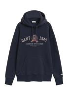 Graphic Hoodie Navy GANT