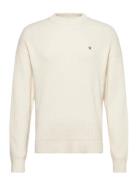 Ls Vertical Texture Cttn Crewnk Cream Calvin Klein Jeans