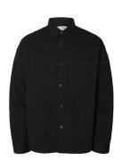 Slmtravis Twill Overshirt Ls Noos Black Selected