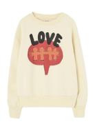 Love Flan Yellow Bear Sweatshirt Yellow THE ANIMALS OBSERVATORY