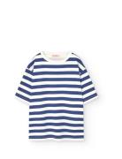 Stripes Navy Collie T-Shirt Navy THE ANIMALS OBSERVATORY