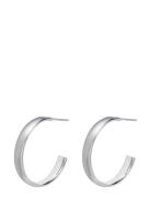 Annie Hoop 30Mm Silver Silver Bud To Rose