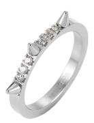 Crown Spike Ring Clear/Silver Silver Bud To Rose
