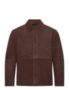 Slhrory Suede Overshirt Brown Selected