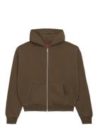 Over D Zip-Hoodie Brown Prohibited