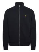 Pique Zip Through Sweatshirt Black Lyle & Scott