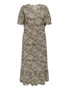 Carchianti S/S Long Dress Wvn Noos Khaki ONLY Carmakoma