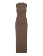 Slfmoa Sl Ankle Dress Ex Brown Selected