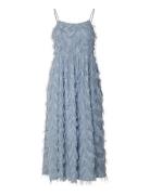 Slfmyline Regular Midi Strap Dress B Blue Selected