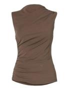 Slfmoa Sl Top Brown Selected