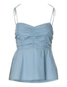 Slfdelia Strap Top B Blue Selected