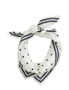 Dot Print Silk Scarf Cream GANT