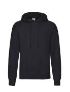 Classic Hooded Sweat Black Fruit Of The Loom