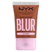NYX Professional Makeup Bare With Me Blur Tint Foundation 18 Nutm