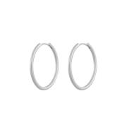 Snö Of Sweden Amsterdam Small Earring 30 mm - Plain Silver