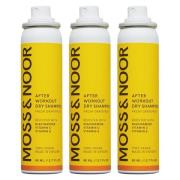 Moss & Noor After Workout Dry Shampoo Pocket Size 3 x 80 ml