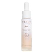 GOSH Copenhagen DEWY Foundation Drops Porcelain 12ml
