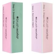 Brushworks Nail Buffing Block Pastel 2 kpl
