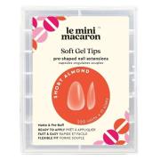 Le Mini Macaron Soft Gel Tips Short Almond Matte 220 pcs