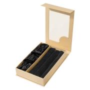 Lenoites Heatless Curling Rods with Caps Black 3pcs