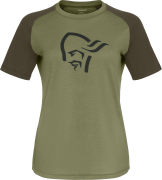 Norrøna Women's Femund pureUll T-Shirt Loden Green