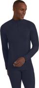 Falke Men's Long Sleeve Zip Wool-Tech Space Blue