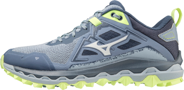 Mizuno Women's Wave Mujin 8 Troposphere/White/Neo Lime