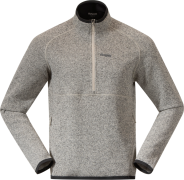 Bergans Men's Kamphaug Knitted Half Zip Chalk Sand