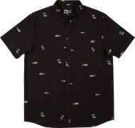 Salty Crew Men's Markets Ss Woven Black/Gold