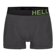 Hellner Men's Svierkku Seamless Boxer Grey/Black